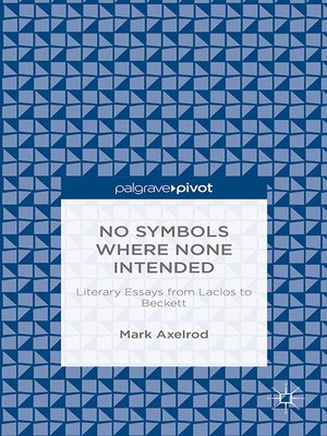 cover image of No Symbols Where None Intended